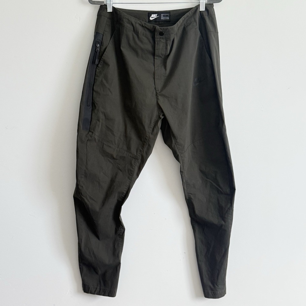 Nike Pants Mens 34 Green Tech Pack Woven Joggers Bonded Performance Active